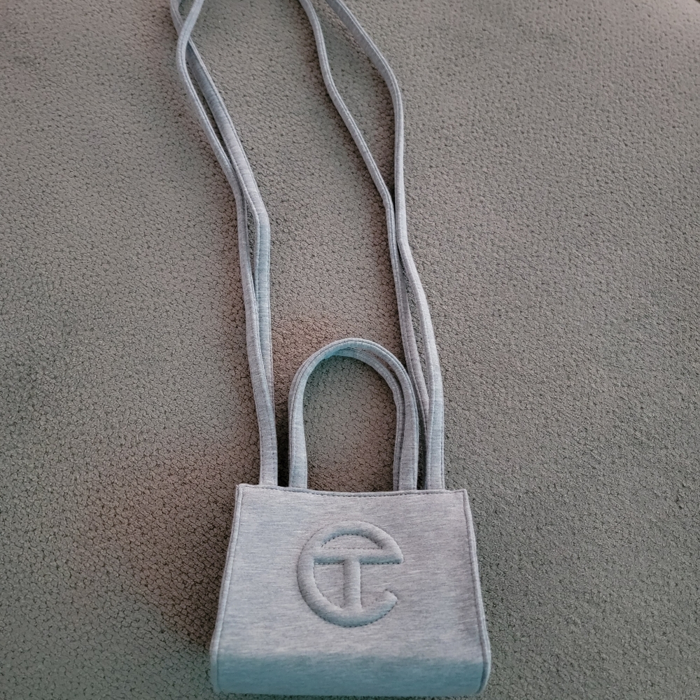UGG + Telfar, Heather Grey, small bag with drawstring bag